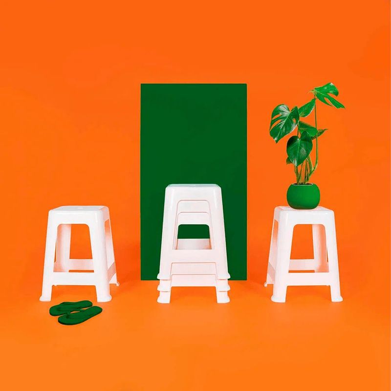 Banqueta Pl stica Mor Branca 15151111 120Kg 2