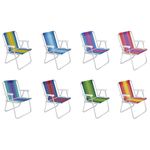 Cadeira Praia Mor 2101 Alta Alum nio Sortida 110Kg 0