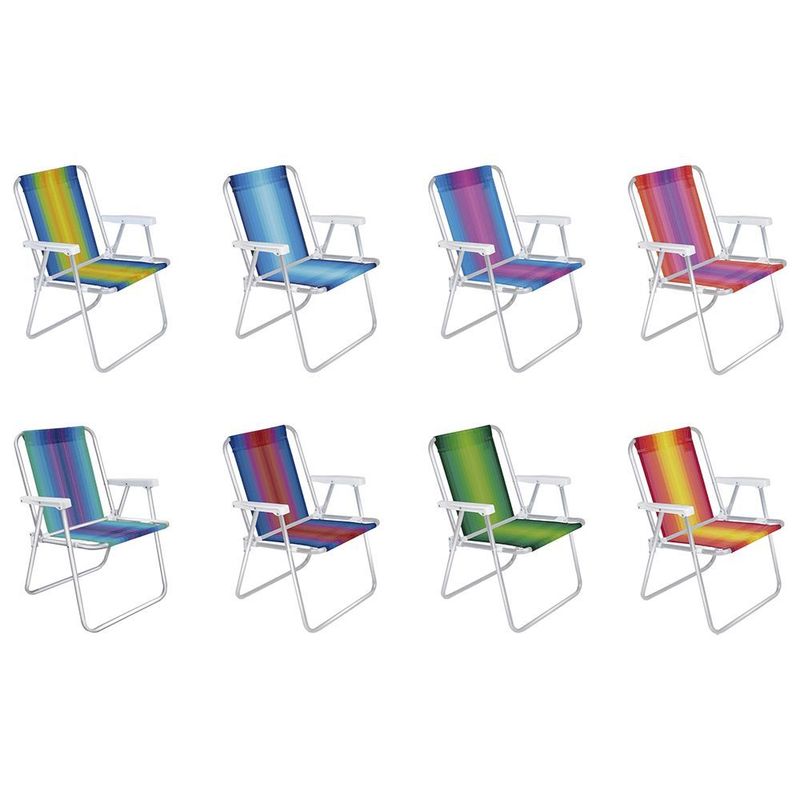 Cadeira Praia Mor 2101 Alta Alum nio Sortida 110Kg 0