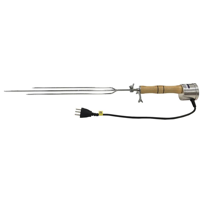 Espeto Cromunfer Rotativo El trico 220V Cromado 950mm 1