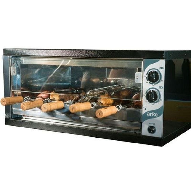 Churrasqueira Arke Abh-05 81 G s Rotativa Inox Preta 2