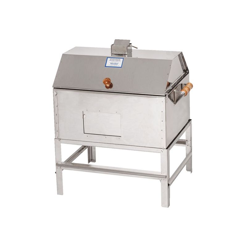 Churrasqueira Brighente Inox M dia Carv o 26 com Tampa 0