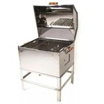 Churrasqueira Brighente Inox M dia Carv o 26 com Tampa 5