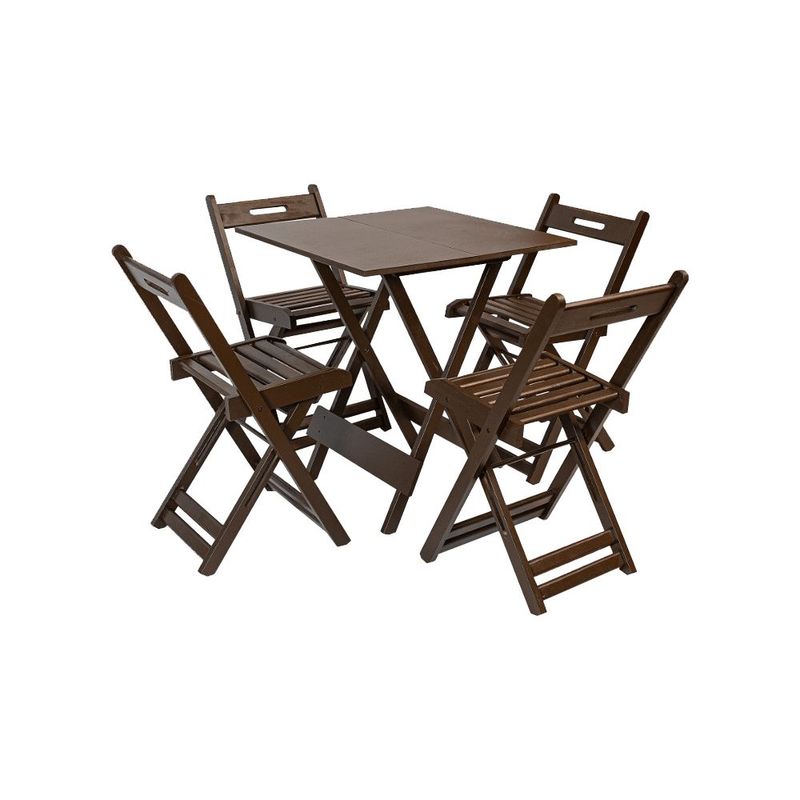 Mesa Dobr vel Bar Jm M veis Las Vegas  70x70cm Imbuia - 2491 0