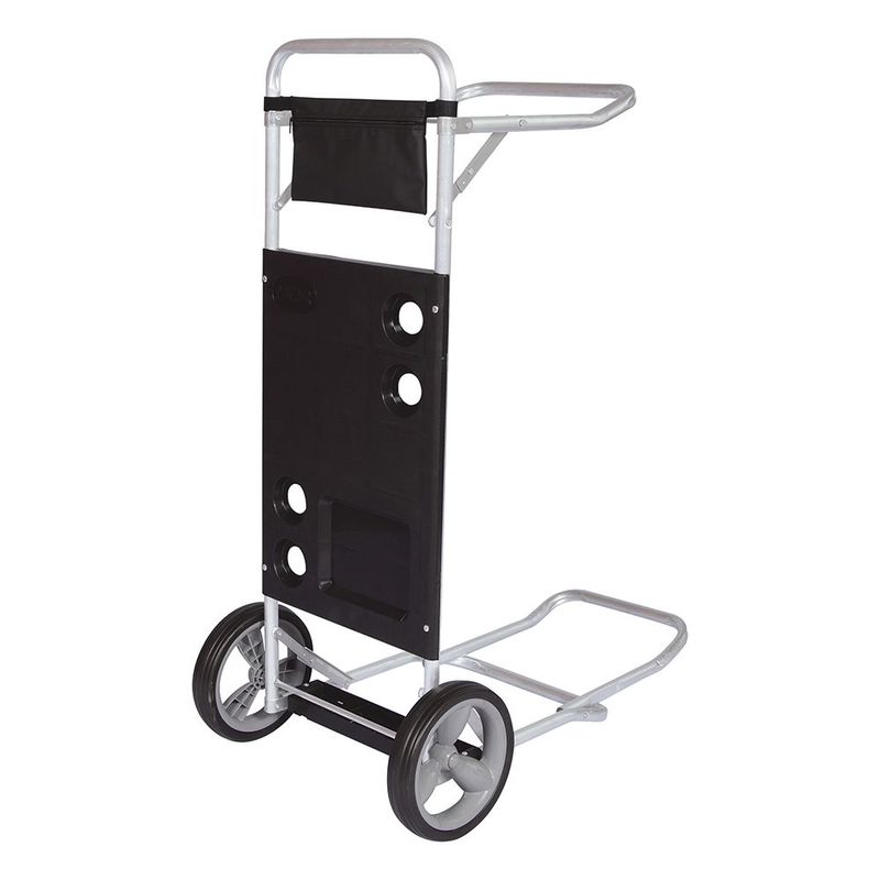 Carrinho Praia Mor Alum nio Preto c  Av  Caixa T rmica 0