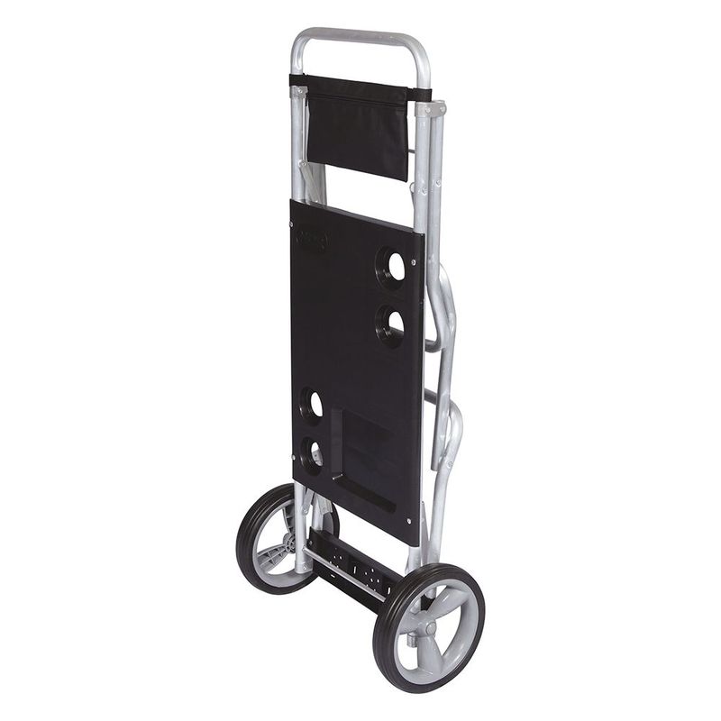 Carrinho Praia Mor Alum nio Preto c  Av  Caixa T rmica 2