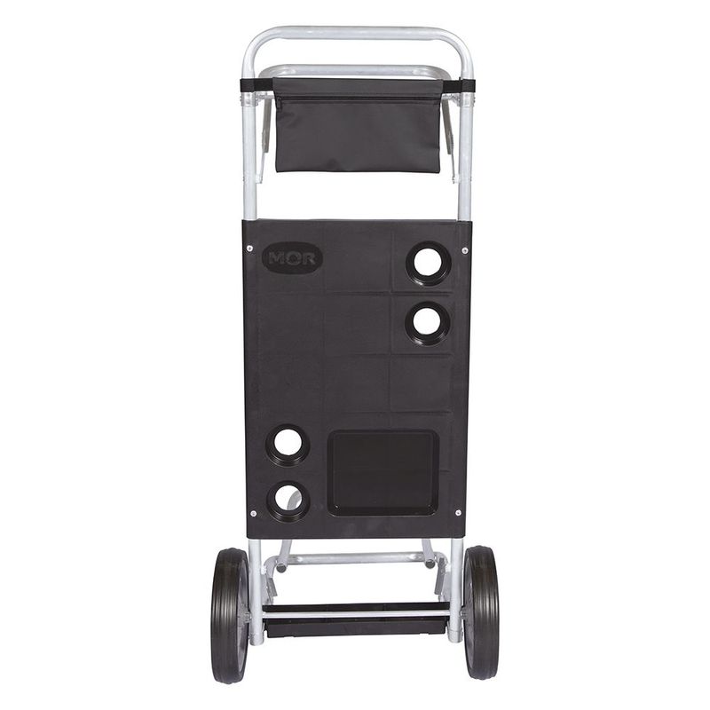 Carrinho Praia Mor Alum nio Preto c  Av  Caixa T rmica 4
