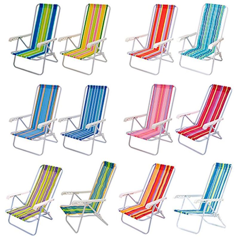 Conj  3 Cadeiras Reclin veis Mor A o Polietileno 1