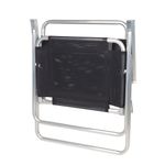 Conj  3 Cadeiras Mor Oversize Alum nio Preto 140kg 3