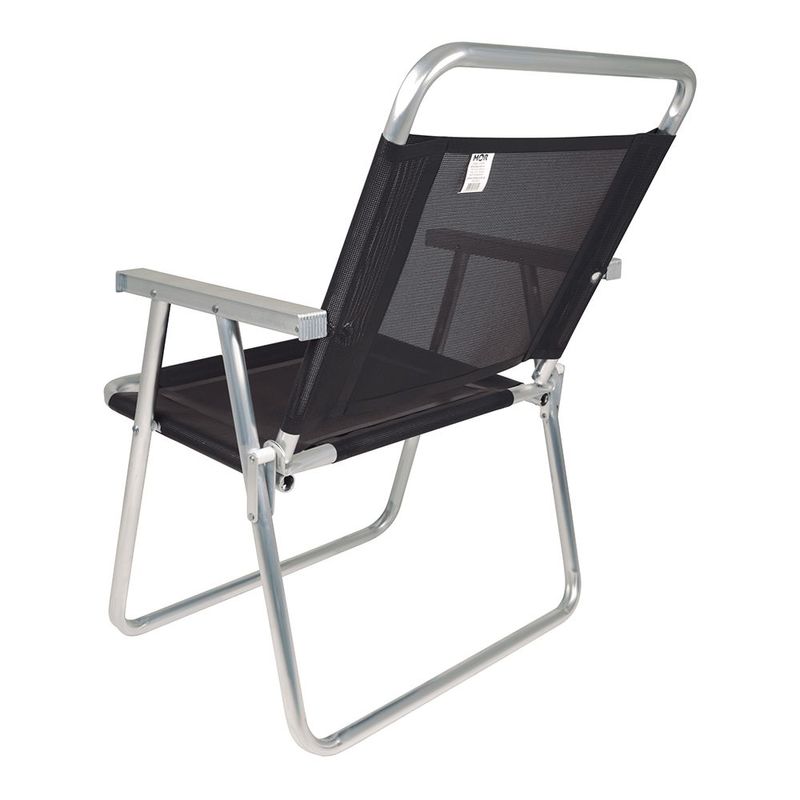 Conj  3 Cadeiras Mor Oversize Alum nio Preto 140kg 4