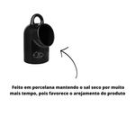 Saleiro Oxford 25x14cm Porcelana Preto 2