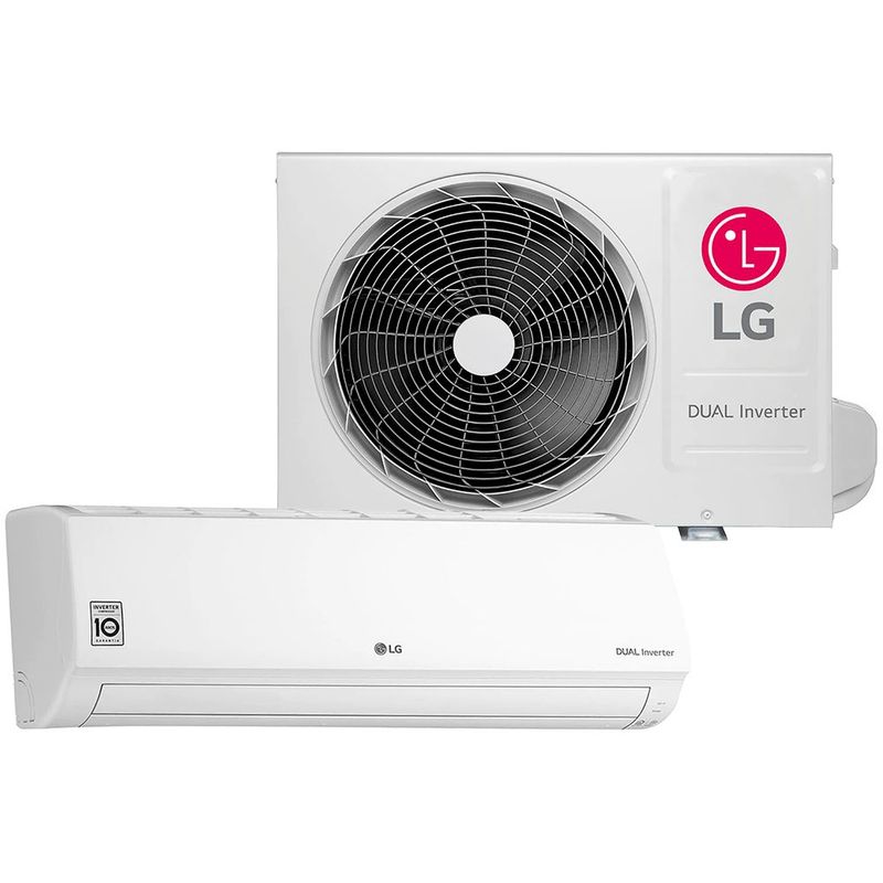 AC LG Dual Inverter Voice 9000 BTUs Quente e frio S4-W09WA51A 0