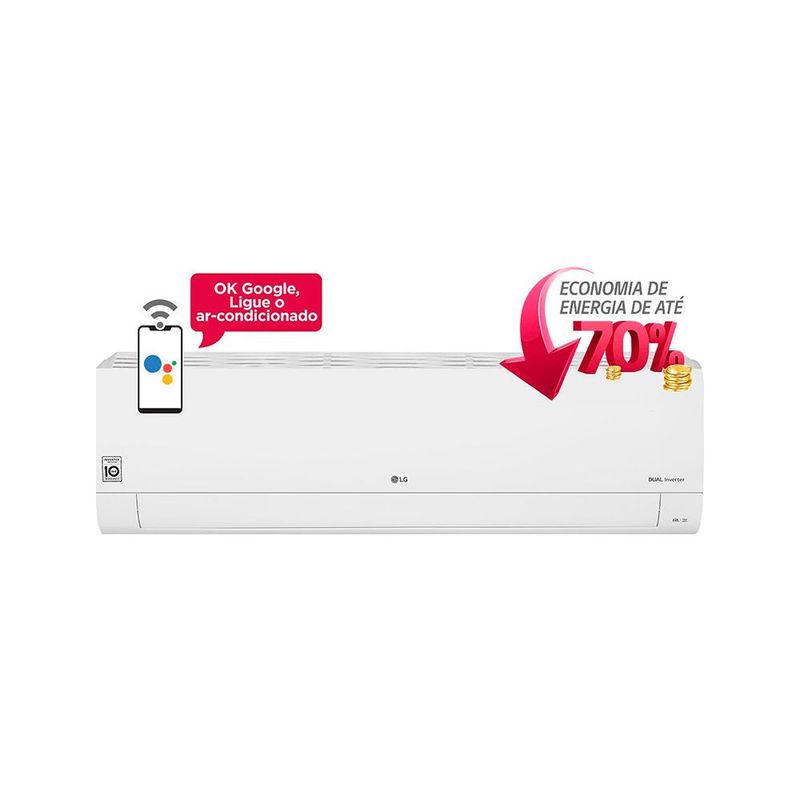 AC LG Dual Inverter Voice 36000 BTUs Quente e frio S4-W36R43FA 2
