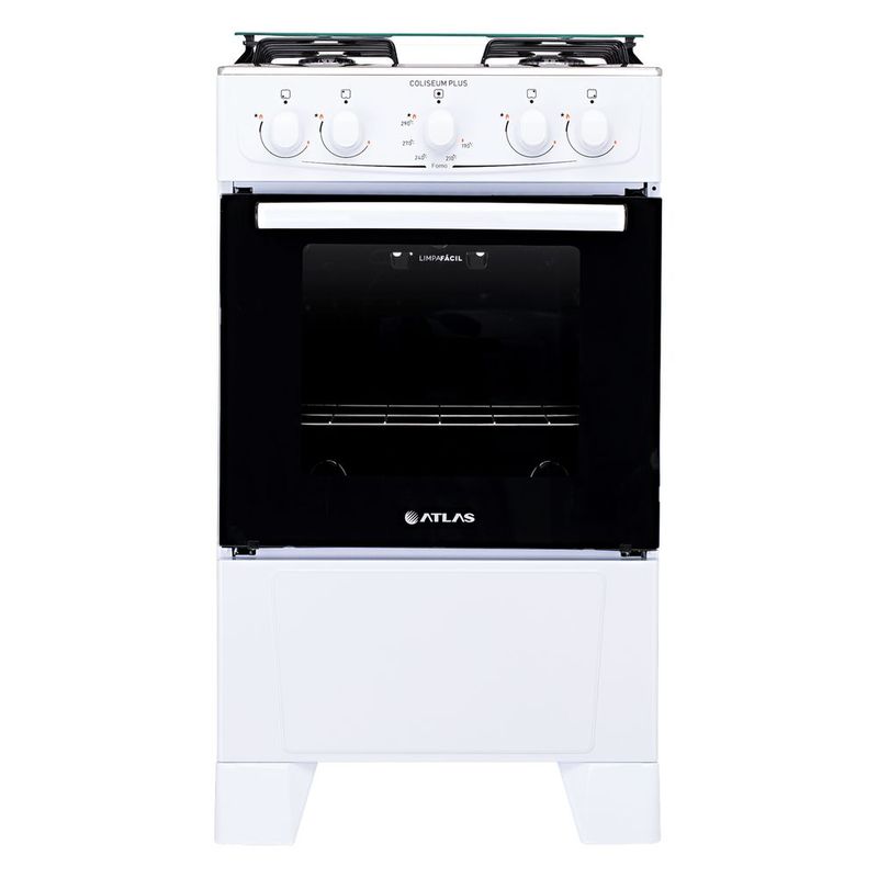 Fog o a G s Atlas Coliseum Plus 4 Bocas Manual Branco 0