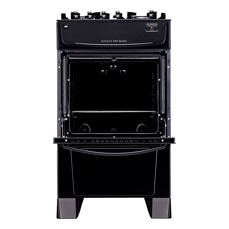 Fog o a G s Atlas M naco Top Glass 4 Bocas Auto Preto 1