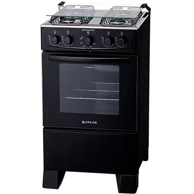 Fog o a G s Atlas Coliseum Plus 4 Bocas Manual Preto 1