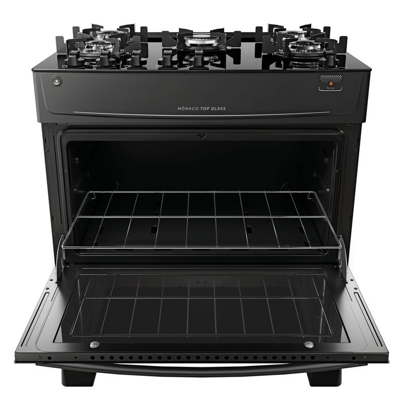 Fog o a G s Atlas M naco Top Glass 5 Bocas Auto Preto 2