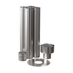Calefator Met vila 680GF Dupla Combust o Kit Inox 2
