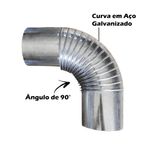 Cano Curvo Galvanizado para Fog o Zatti Di metro de 11cm - 001876 3