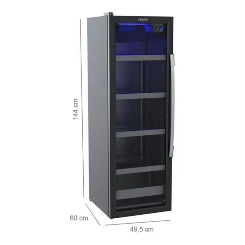 Cervejeira Venax Blue Light EXPVQBL 209l Preto Fosco - 110V 1