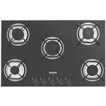 Cooktop a G s Tramontina Brasil 5 Bocas  Acendimento Superautom tico  Mesa de Vidro Temperado Preto - 94708 501 2