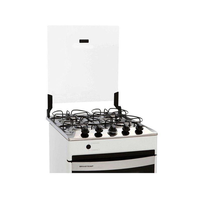 Fog o a G s Brastemp Clean 4 Bocas  de Piso  Acendimento Autom tico  Branco - BF04NA 2