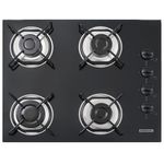 Cooktop a G s Tramontina Brasil 4 Bocas  Acendimento Superautom tico  Mesa de Vidro Temperado Preto - 94703 501 1