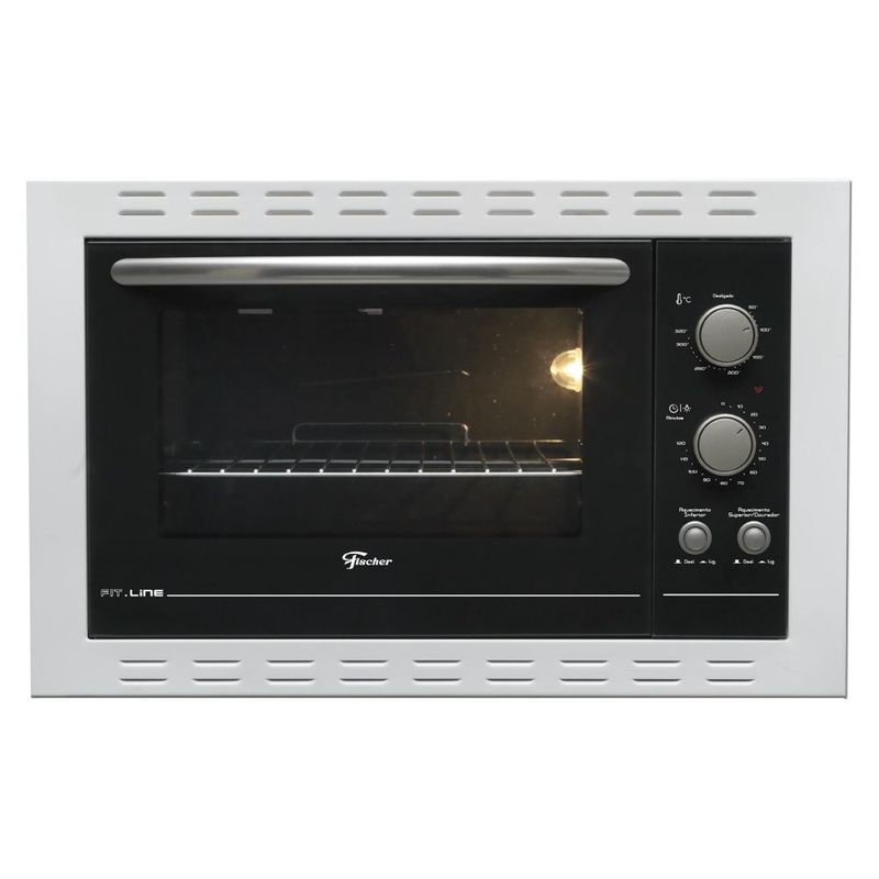 Forno El trico de Embutir Fischer Fit Line  44L  Frontal Branco - 26818-58803 220V 0