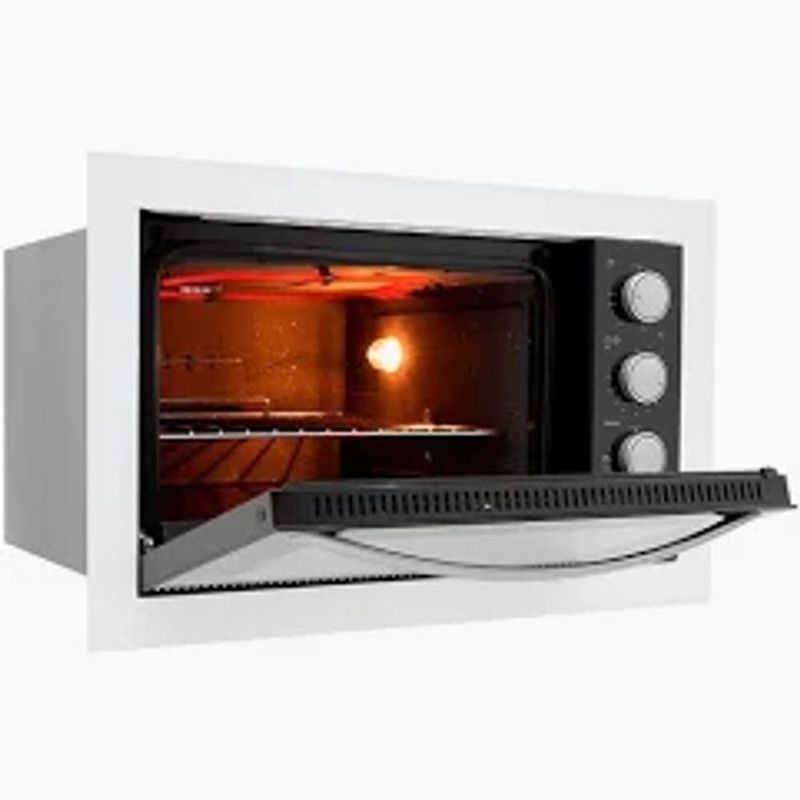 Forno El trico de Embutir Fischer Fit Line  44L  Frontal Branco - 26818-58803 220V 3