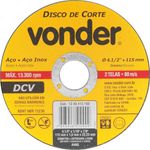 Disco De Corte Vonder 115mm  Furo 22 23mm  Dcv 1240412160 0