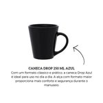 Caneca Biona Drop 250ml  Cer mica  Preta   8441 1