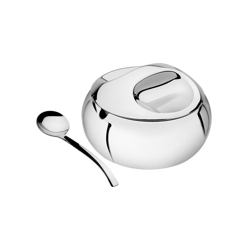 A ucareiro Tramontina 320ml  em A o Inox  com Tampa e Colher   64400 500 0