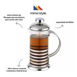 Cafeteira Francesa Inox 600ml Mimo - Modelo 8867 3