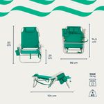 Cadeira Espregui adeira  Mochila Nau Verde Alga 4