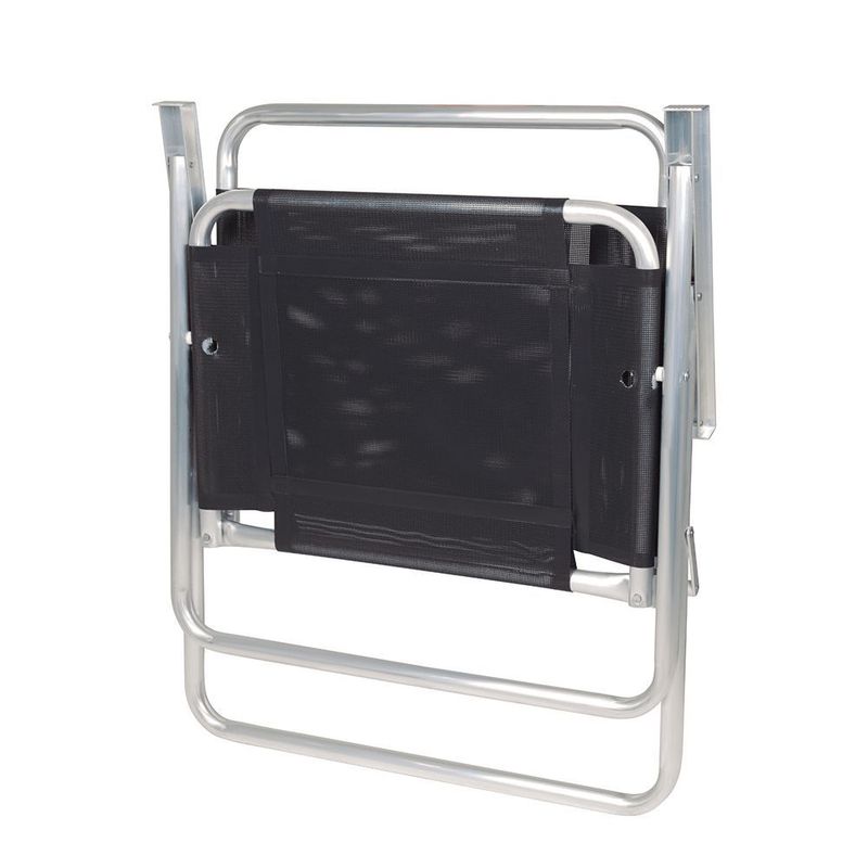 Conj  3 Cadeiras Mor Oversize Alum nio Preto 140kg 3