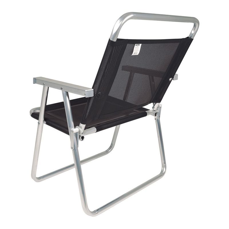 Conj  3 Cadeiras Mor Oversize Alum nio Preto 140kg 4