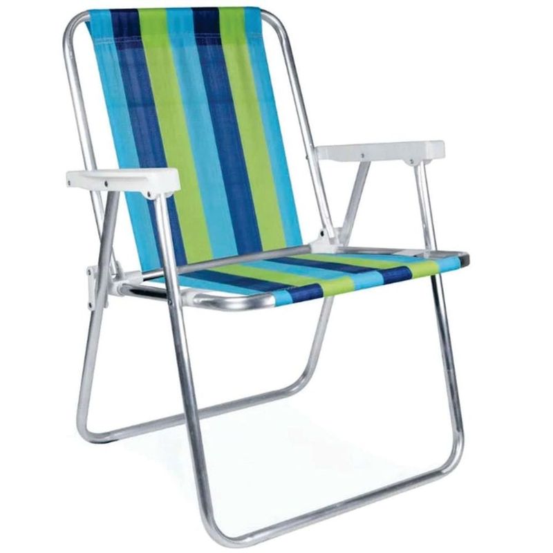 Conjunto 6 Cadeiras Praia Alta Pol  Aluminio Sortidas Mor 2101 1