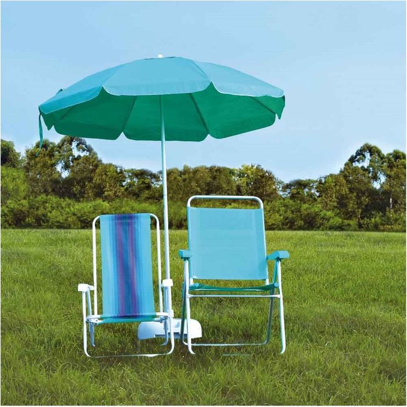 Conjunto Com 03 Cadeiras Reclin vel Mor Boreal Alum nio Azul- 2168 2