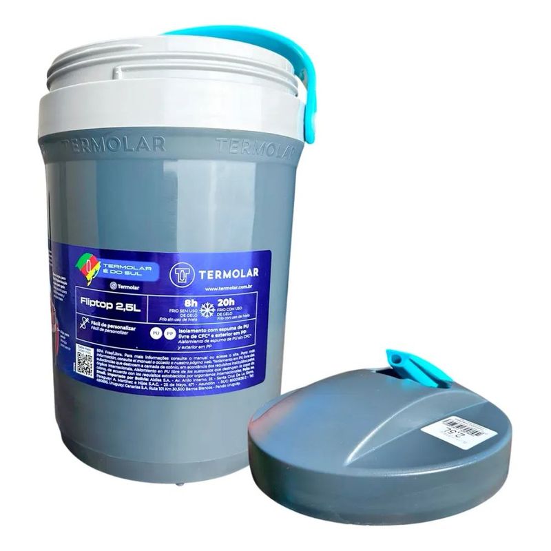 Jarra T rmica Termolar Fliptop 2 5L  Cinza - 1804CI 57006 1