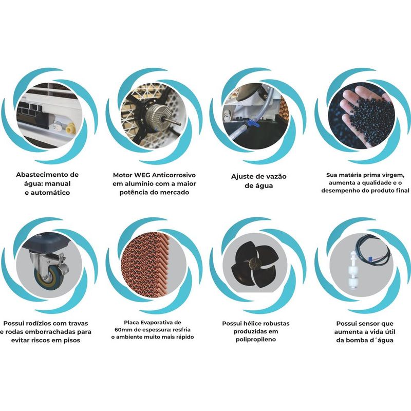 Climatizador de Ar Ultraar 80 Plus  Port til e Frio - 220V 4