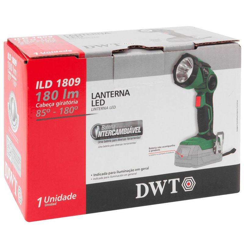 Lanterna DWT ILD1809 180 Lumens Bat  18V Girat ria 2