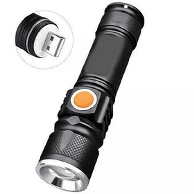Lanterna T tica Dinax 140 Lumens Recarreg vel Preta 2