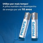 Pilha Alcalina Palito Aaa Philips Com 2 Unidades - Lr03p2b 59 4