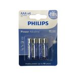 Pilha Alcalina Palito Aaa Philips Com 4 Unidades - Lr03p4b 59 0