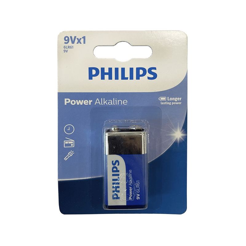 Bateria Alcalina Philips 9v - 6lr61p1b 59 0