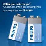 Bateria Alcalina Philips 9v - 6lr61p1b 59 1