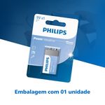 Bateria Alcalina Philips 9v - 6lr61p1b 59 3