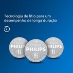 Bateria De L tio Philips Cr2032 3v  1 Unidade - Cr2032p5b 59 3