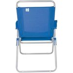 Conjunto Com 04 Cadeiras Reclin vel Mor Boreal Alum nio Azul- 2168 1