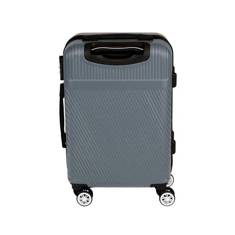 Mala De Bordo Mor Em Abs  Cinza - 8623 1